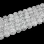 Přírodní křišťál - praskaný - ∅ 6 mm - 1 ks – HobbyKompas.cz