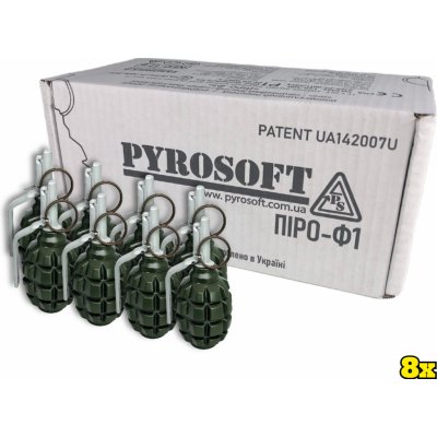 Pyrosoft 8x Airsoftový ruční granát Pyro-F1M – Zboží Mobilmania