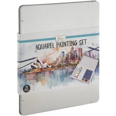 Creative Craft Group Akvarelové barvy a pastelky sada (24ks) s příslušenstvím – Hledejceny.cz