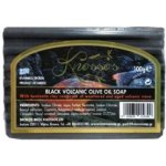 Knossos Řecké olivové mýdlo černé s bentonitovou hlínou 100 g – Sleviste.cz