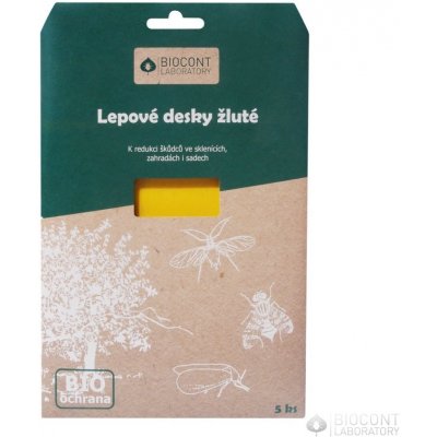 AgroBio BIOCONT - žluté lepové desky 5 ks – Zbozi.Blesk.cz