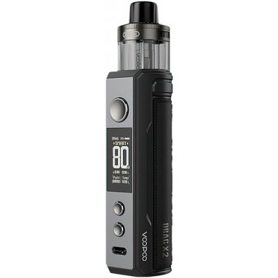 VooPoo Drag X2 Mod Pod 80 W Full Kit 0 mAh Gray Metal 1 ks – Hledejceny.cz