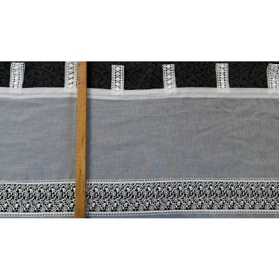 záclonka na poutka bílá W20683 45 cm – Hledejceny.cz