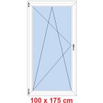 Soft Balkonové dveře otevíravé a sklopné Černá krupička/Černá krupička levé 100 x 175 cm – Hledejceny.cz