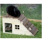 Kerbl Domeček pro králíky s rampou dřevěný 50 x 25 x 25 cm – Sleviste.cz