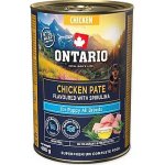 Ontario Puppy Chicken Pate flavoured with Spirulina and Salmon oil 400 g – Hledejceny.cz
