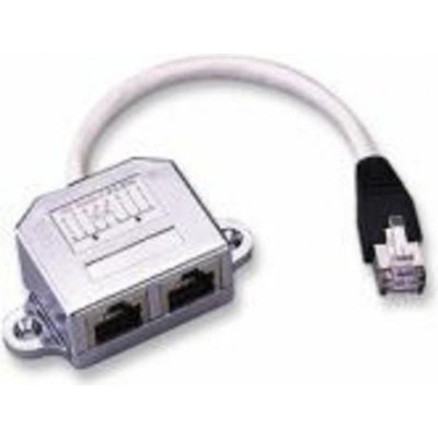 CABLE ROZDVOJKA UTP RJ45, 2xF-1xM, Y, (2porty 10/100MBPS), kabel 10cm (T-MOD adapter) smd2