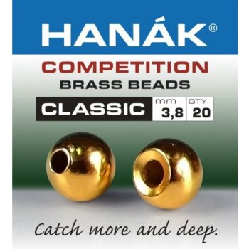 Hanák Competition Mosazná hlavička CLASSIC zlatá 2,4mm 20ks