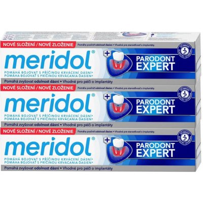 Meridol Paradont Expert zubní pasta 3 x 75 ml – Hledejceny.cz