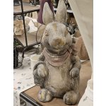 Šedohnědá dekorativní figurka králík s košíčkem 22*19*41 cm – Hledejceny.cz