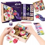 OKTO ROMANCE Výtvarná modelovacia sada DIY kvetiny s dreveným rámom 21x21 cm – Zboží Dáma