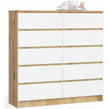 Ak furniture Kuba 120 cm 10 šuplíků