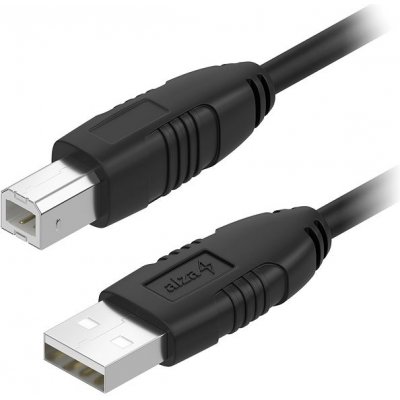 AlzaPower APW-CBUAB500B LinkCore USB-A to USB-B 5m černý – Zboží Živě