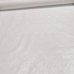 Ergis Ubrus PVC s textilním podkladem 5656003 bílý damašek vzor listů š.140cm ž