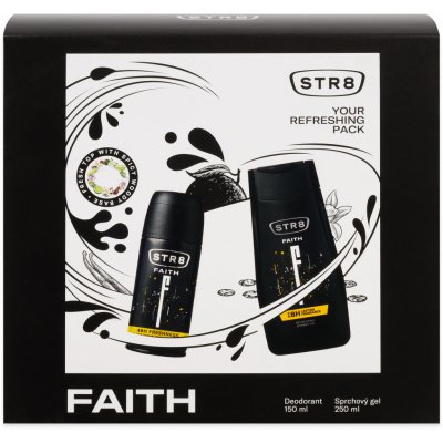 STR8 Faith deospray 150 ml + sprchový gel 250 ml dárková sada – Zbozi.Blesk.cz