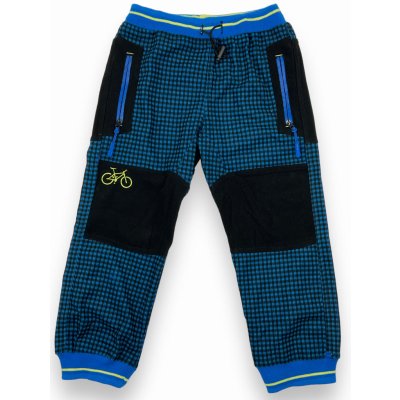 Kugo Chlapecké sportovní kalhoty pas do gumy s manžetou modré – Zboží Mobilmania