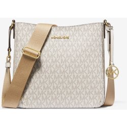 Michael Kors dámská kabelka crossbody Messenger Logo světlá vanilla