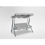 Pro-Tech shop KRE5422 Zahradní houpačka - šedá, bez polštářů a s držáky na nápoje 62250 – Hledejceny.cz