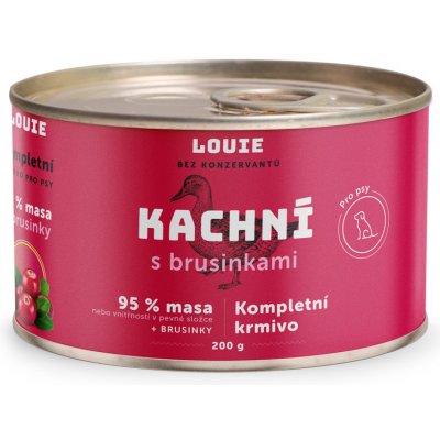 Louie Dog Kachní s brusinkami 200 g – Zboží Mobilmania