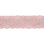 Elastická krajka, 50mm - světle růžová – Zboží Dáma