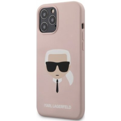 Pouzdro Karl Lagerfeld Head Silikonové iPhone 12 Pro Max Light růžové