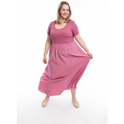 Italy fashion Dlouhé šaty ROSA Tmavě zelená – Zbozi.Blesk.cz