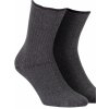 Netlačící dámské žebrované ponožky W.994 Grey