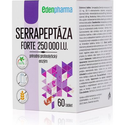 EDENPharma Serrapeptáza forte 250 000 I.U. 60 tbl – Zboží Mobilmania