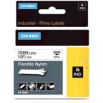 Dymo Rhino 18488, S0718100, 12mm x 3,5m černý tisk / bílý podklad, originální páska – Hledejceny.cz