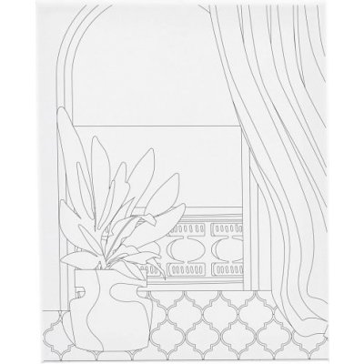 Creative Malířské plátno s předtiskem 24x30 cm OKNO – Hledejceny.cz
