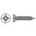 BOSSARD 1377000 Vrut; 3,9x13; Hlava: kuželová; Phillips; PH2; ocel; zinek; ISO 7050 – Hledejceny.cz