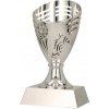 Pohár a trofej Plastový pohár Fotbal Barva: Stříbrná