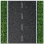 BRIXIES Plus 225.005 Designová podložka na stavění - rovná silnice 25,5 x 25,5 cm – Zboží Mobilmania
