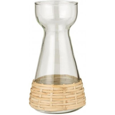Váza na hyacint s ratanovým opletem Ib Laursen V.18 cm – Zboží Dáma