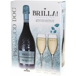 Prosecco Brilla Extra Dry 11% 0,75 l (dárkové balení 2 sklenice) – Sleviste.cz