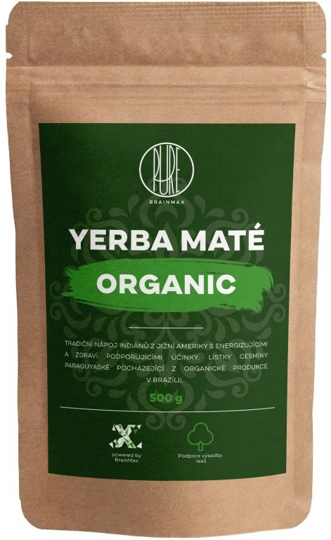 BrainMax Pure Organic Yerba Maté Original 500 g