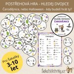 HLEDEJ DVOJICE - postřehová hra - ČARODĚJNICE Provedení: Tištěný soubor – Hledejceny.cz