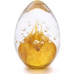 Artcristal Bohemia Skleněné těžítko vajíčko 02, Zlatý topaz, 7 cm | České sklo z rodinné sklárny – Sleviste.cz
