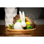 Strend Pro Dekorace MagicHome, Zajíček s dlouhýma ušima, bílý, porcelán, 10,1x6,5x13,1 cm ST8091588 – Hledejceny.cz