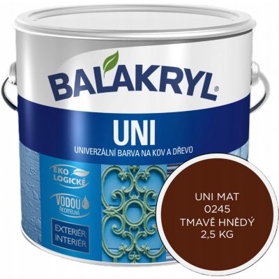Balakryl Uni mat 2,5 kg tmavě hnědý – Hledejceny.cz