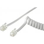 Lexi-NET TCK-02-WH Telefonní šňůra kroucený - 2xRJ10 4p4c, 2m, bílý – Zboží Živě