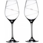 Bohemia Crystal Sklenice na bílé víno přátelská souprava Ring 2 ks 360 ml – Zbozi.Blesk.cz
