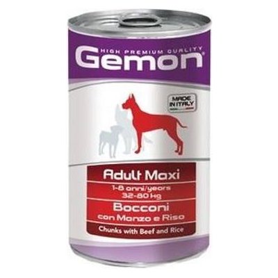 Gemon Dog Maxi kousky hovězí s rýží 1,25 kg – Zboží Mobilmania