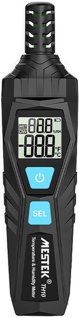 mestek th10 digital temperature & humidity