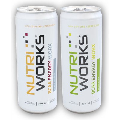 NutriWorks BCAA Energy Worx 330 ml – Zboží Mobilmania