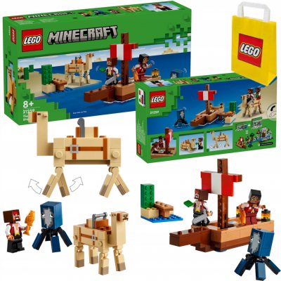 LEGO® Minecraft 21259 Plavba na pirátské lodi – Hledejceny.cz