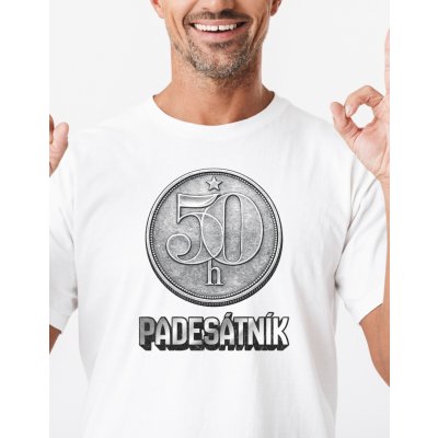 Pánské tričko Padesátník černá – Sleviste.cz