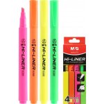 M&G Hi-Liner Fluo 4 barvy 545651 – Zboží Živě