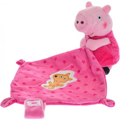 Mikro trading Peppa Pig Peppina usínáček plyšový 11 cm růžová – Zboží Mobilmania