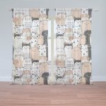 Sablio Záclony Roztomilá zvířátka: 2ks 150x250cm – Hledejceny.cz